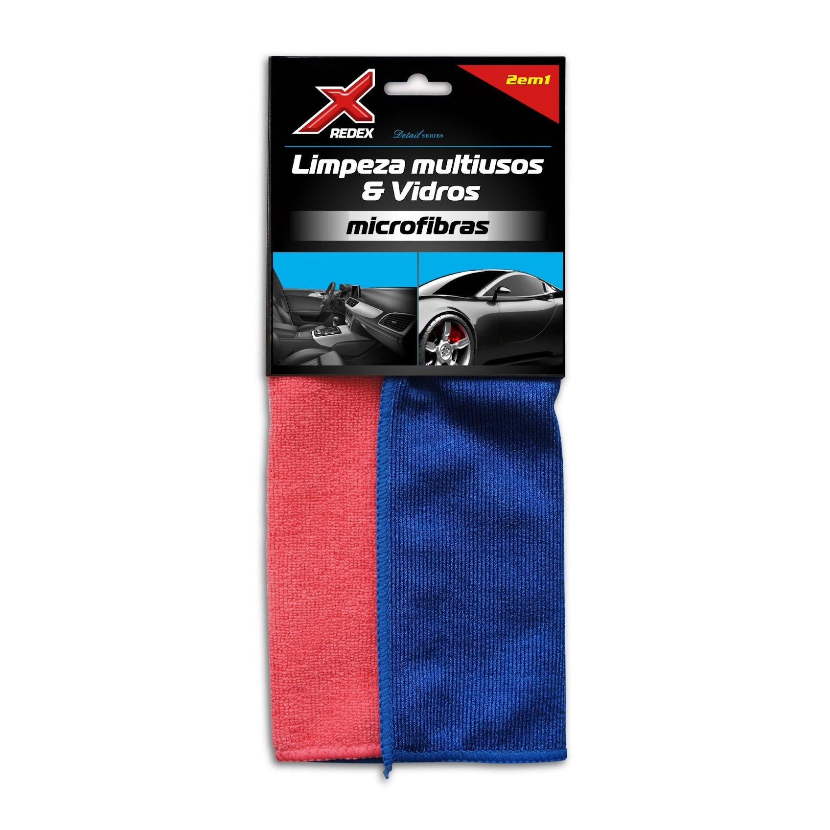 Redex Pano Limpeza Multiusos + Pano Vidros - produto automóvel profissional